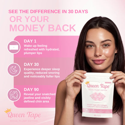Hydrating Plumping Collagen Mouth Tape - Crown Blush