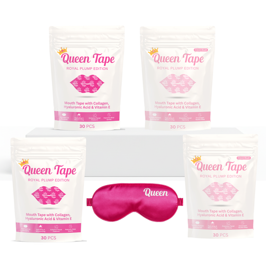 The Variety Bundle, 2 month supply of Queen Tape Royal Plump Edition 2 month supply of crown blush
