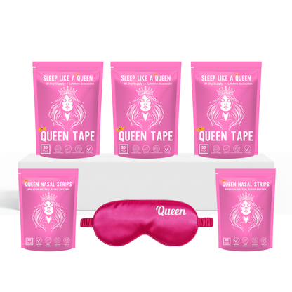 The Variety Bundle, 3 Month Supply of Mouth Tape + Sleep Mask + 2 Nasal Strips