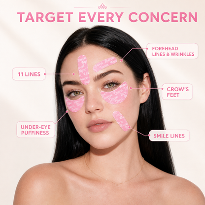 Queen PDRN Hydrogel Face & Eye Tape Crowned Face (64 Pcs Face) (16 Pcs Eyes)