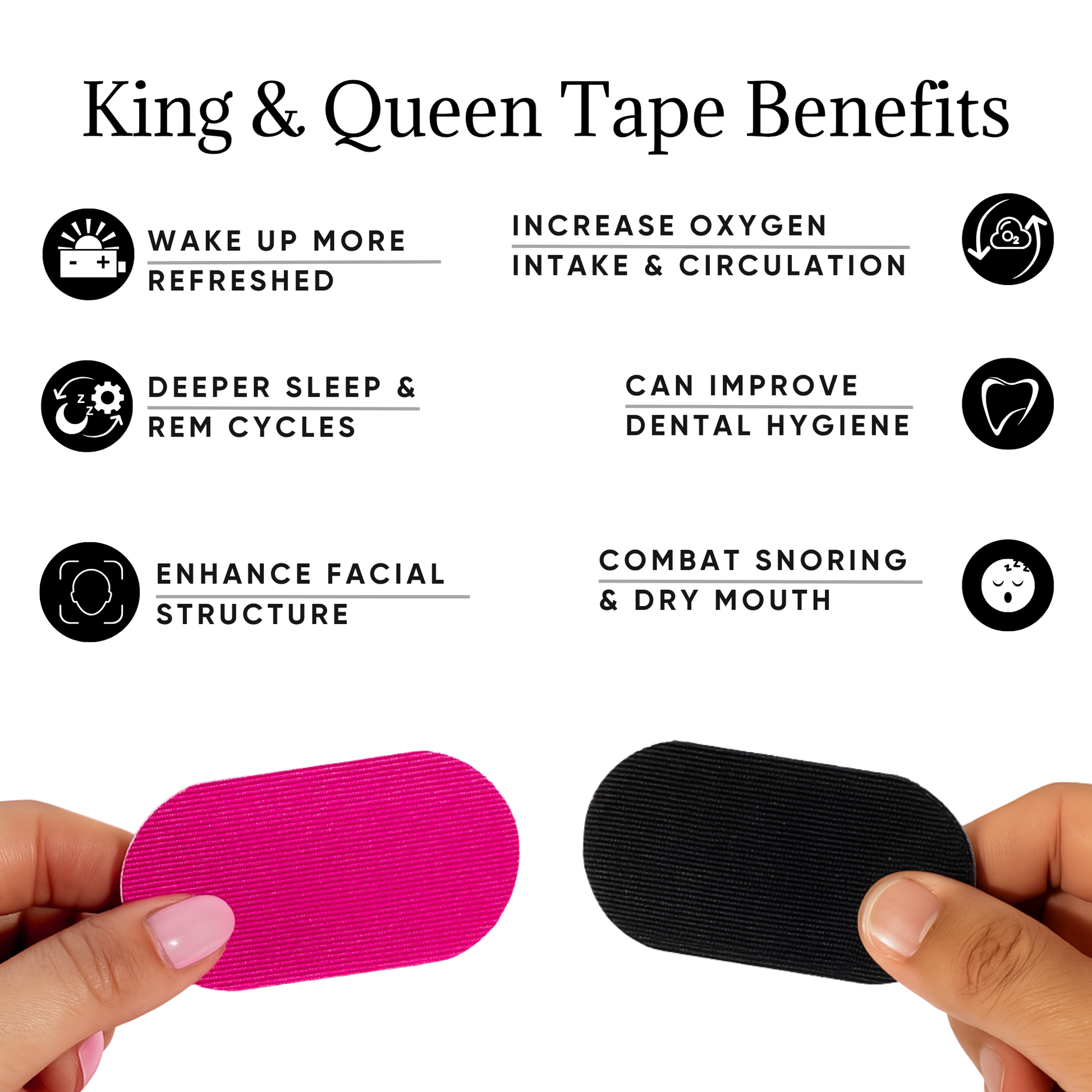 King & Queen Tape Combo - Mouth Tape - Queen Tape