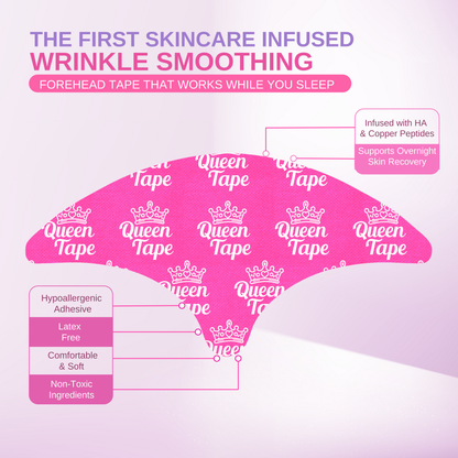 Queen Royal Forehead Tape - Wrinkle Smoothing (20 pcs)