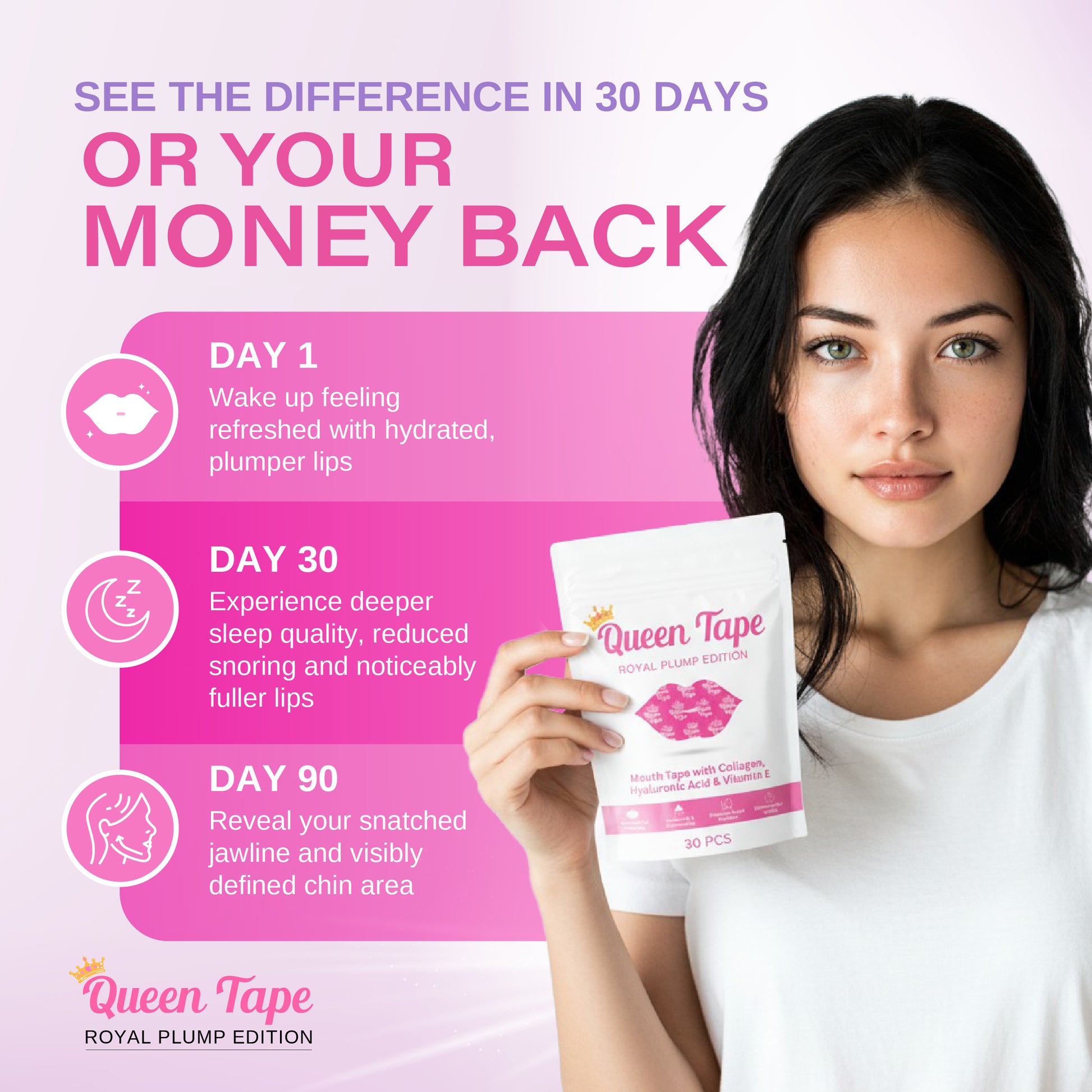 Queen Tape - Hydrating & Moisturizing Mouth Tape - Queen Tape