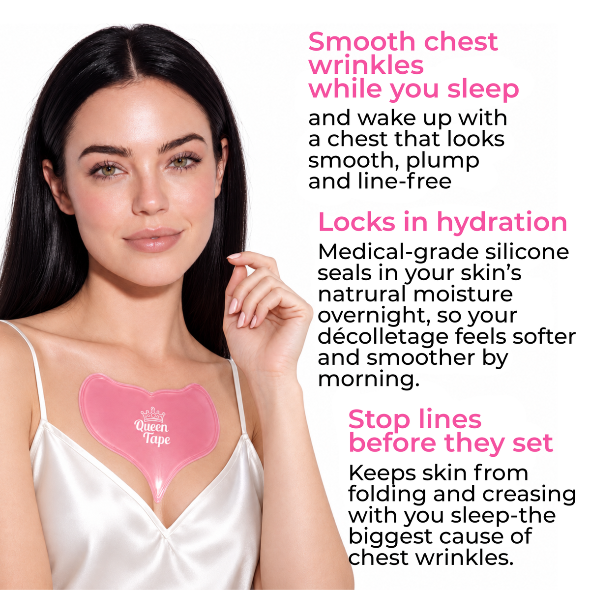 Queen Royal Chest Patches Wrinkle Smoothing (2 Pcs)