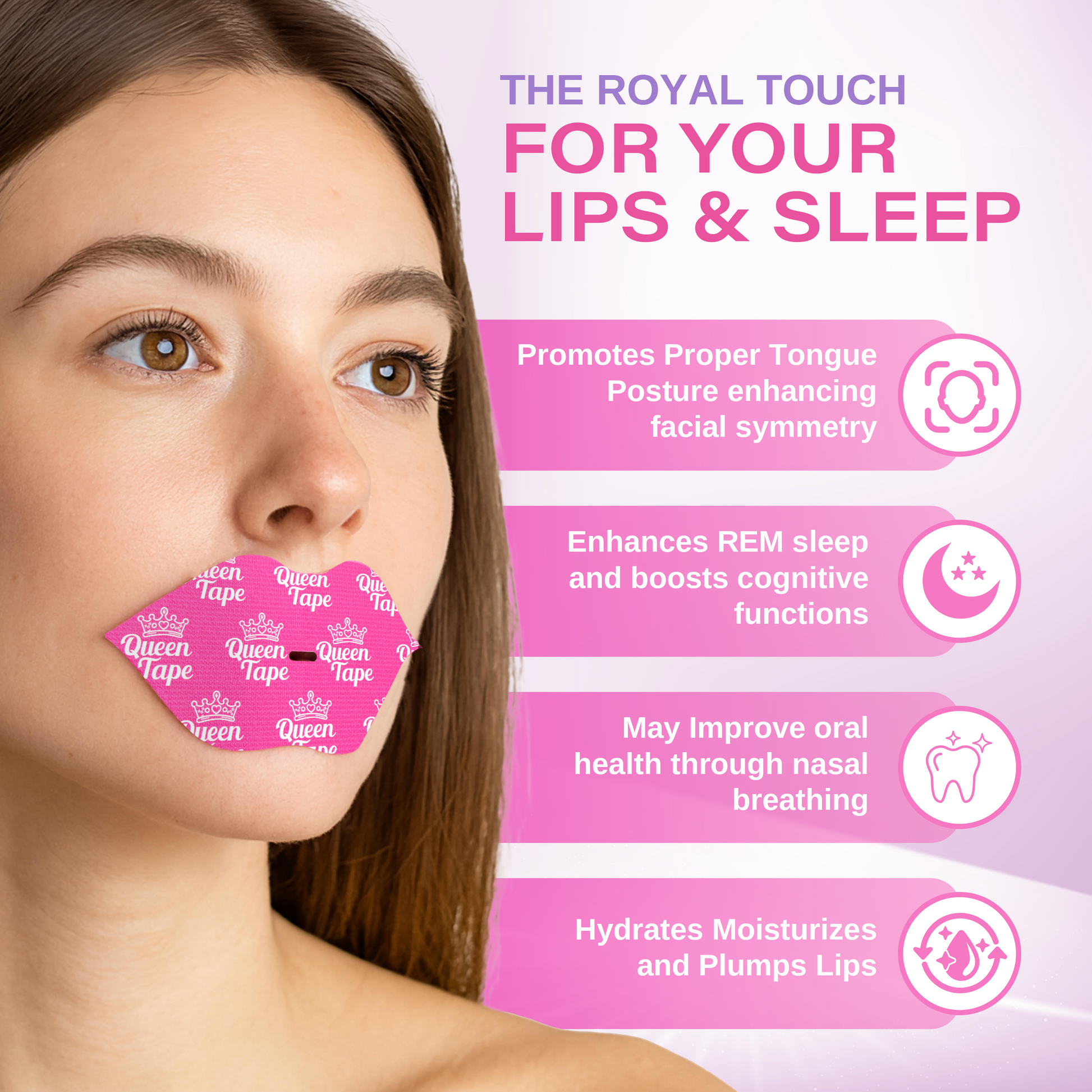 Queen Tape - Hydrating & Moisturizing Mouth Tape - Queen Tape
